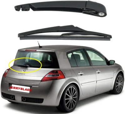 Jerryblade Kit de bras d'essuie-glace arrière pour Astra H Gtc 2005-2008-230 mm 9 pouces Renault Megane 2 II Hatchback Essuie-glace arrière et bras 287909013r, 7701054825