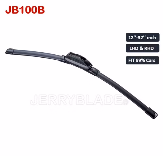 Fourniture d'usine Balais d'essuie-glace toutes saisons multi-adaptateurs universels Balais d'essuie-glace multi-clips universels sans cadre Lame d'essuie-glace multi-type populaire