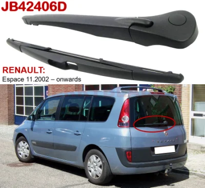 Bras et balai d'essuie-glace arrière pour pare-brise pour Renault Espace Mk4 à partir de 2002 OE 7701047871 (essuie-glace), 7700433319, 7701051890, 7701051889, 7701051890